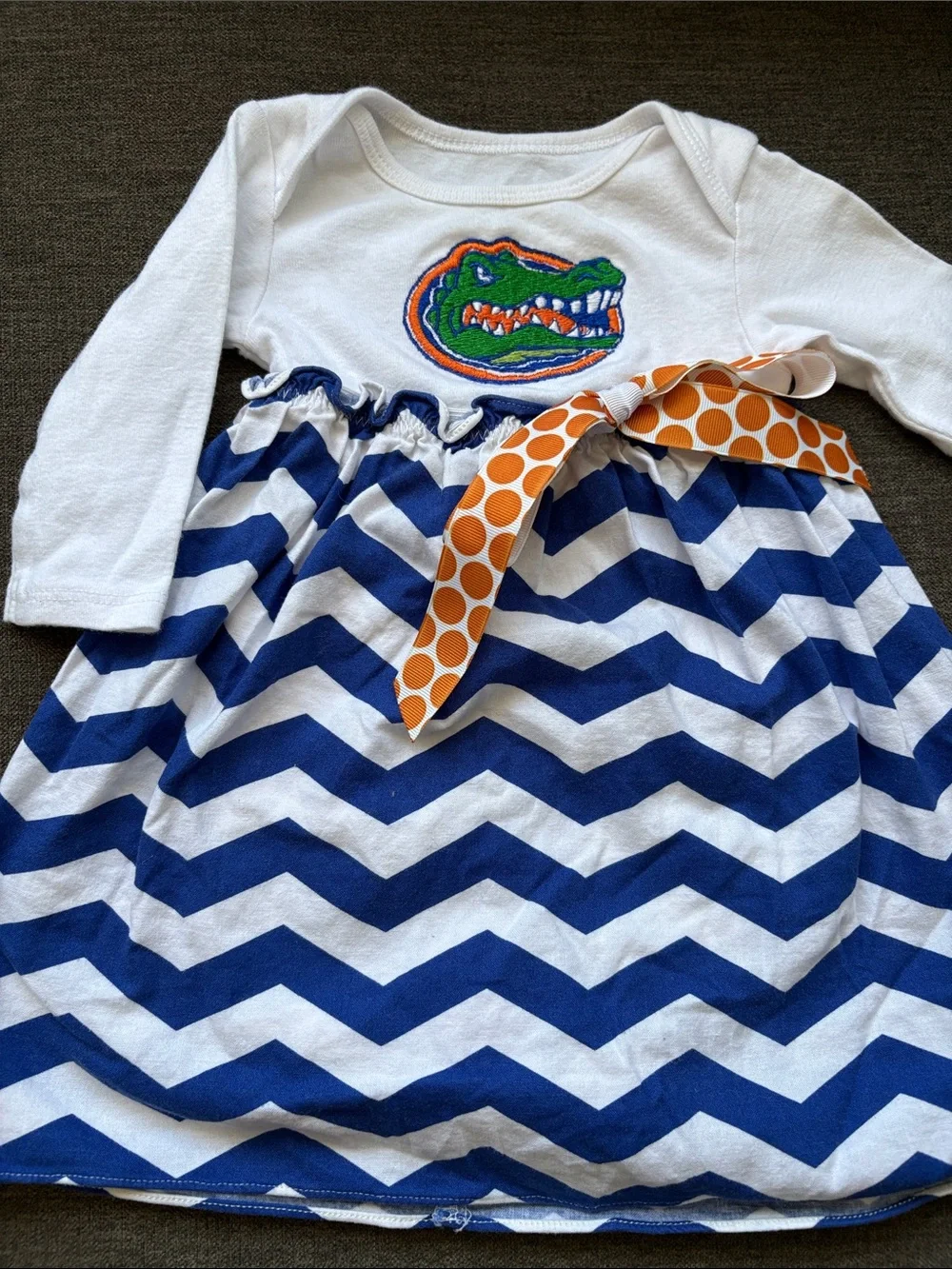 Carter's White Baby Tee with Subtle Multicolor Stripe Trim